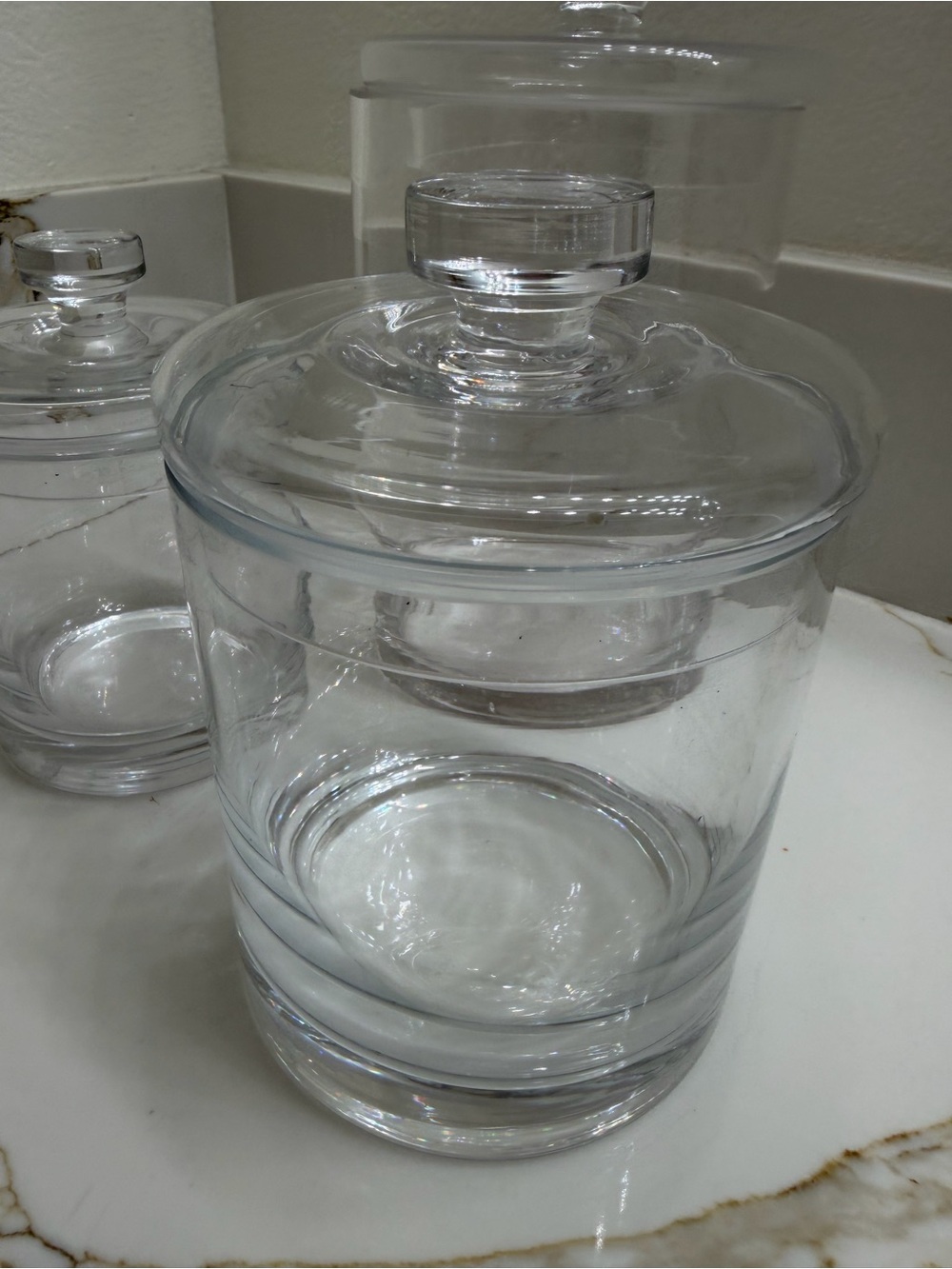 Crate & Barrel Glass Canister Set - Picture 6 of 9
